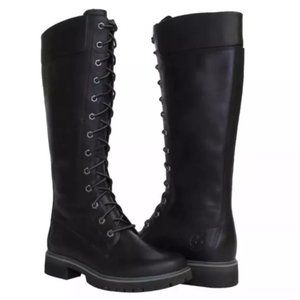 Timberland 8632A Black Women's Boots Side Zipper